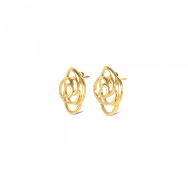 Brincos One Senhora Rose Blossom Gold