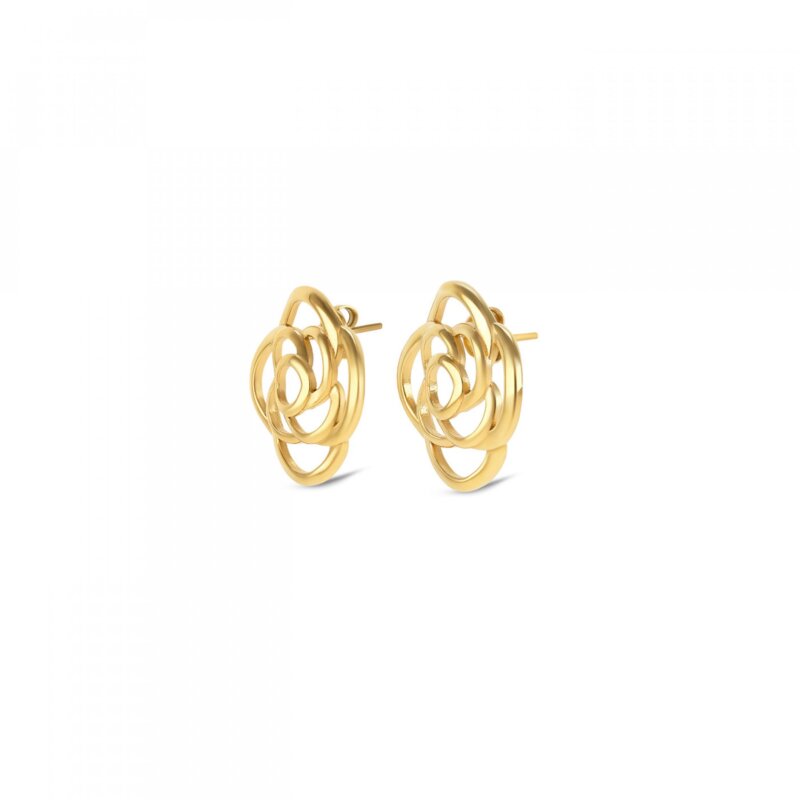 Brincos One Senhora Rose Blossom Gold