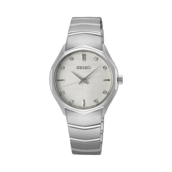 Relógio Seiko Decagonal Prateado