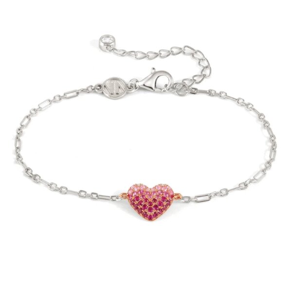 Pulseira Nomination Crysalis Coração Rosa