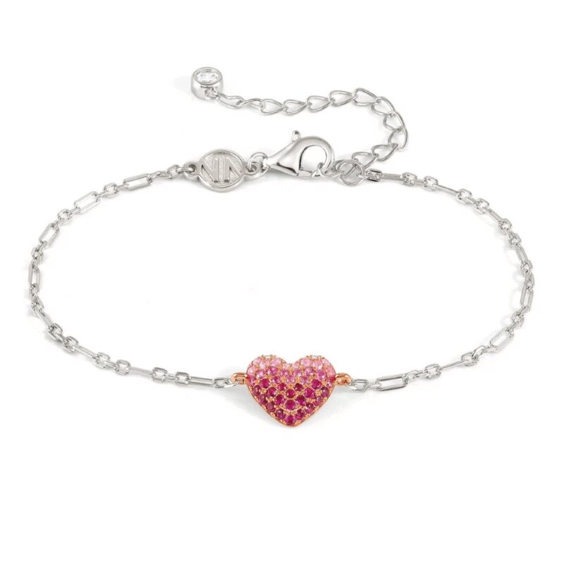 Pulseira Nomination Crysalis Coração Rosa