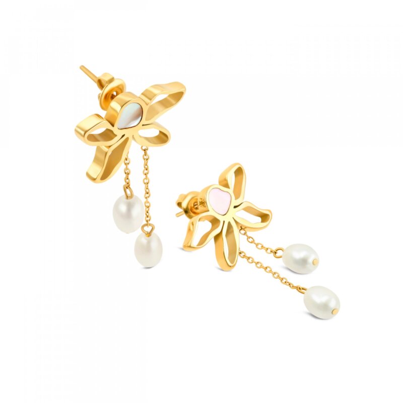 Brincos One Senhora Sophia Long Gold - Image 3
