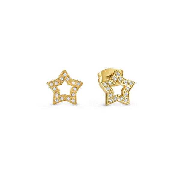 Brincos Nomination D'amore Estrela Dourada