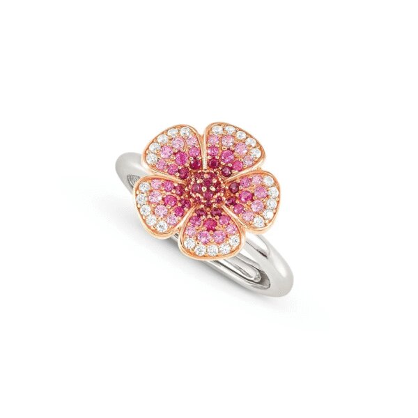 Anel Nomination Crysalis Flor Rosa