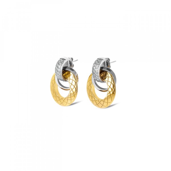 Brincos One Senhora Delightful Circle Bicolor