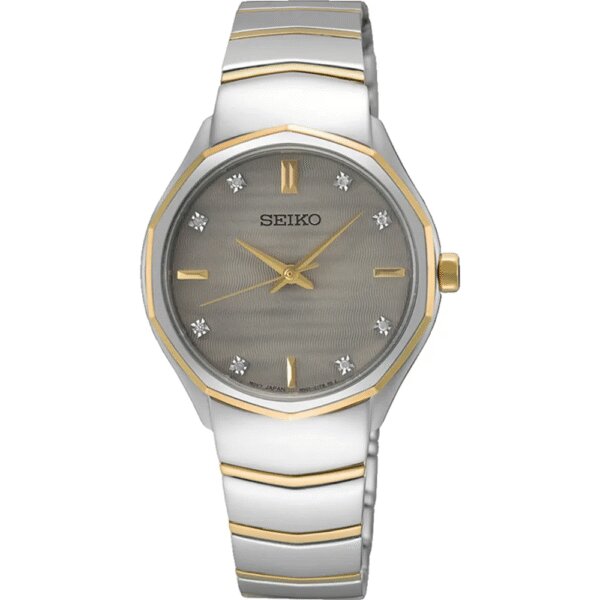 Relógio Seiko Mulher Decagonal Bicolor