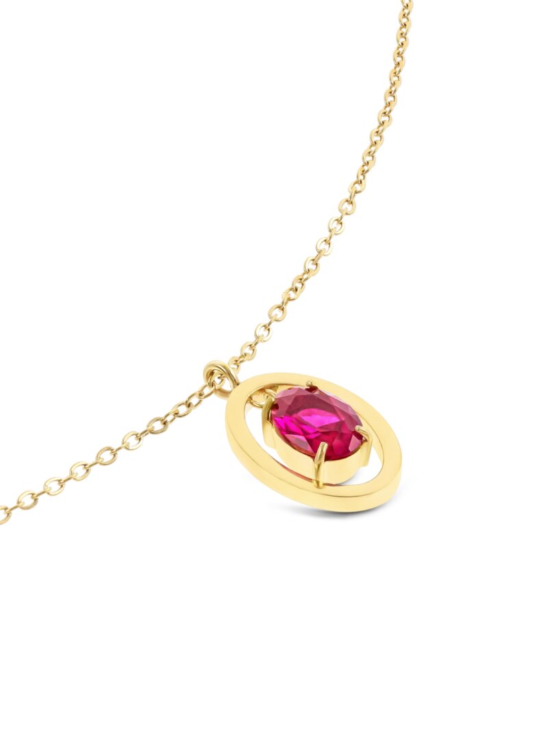 Colar One Birthstone Julho - Paixão