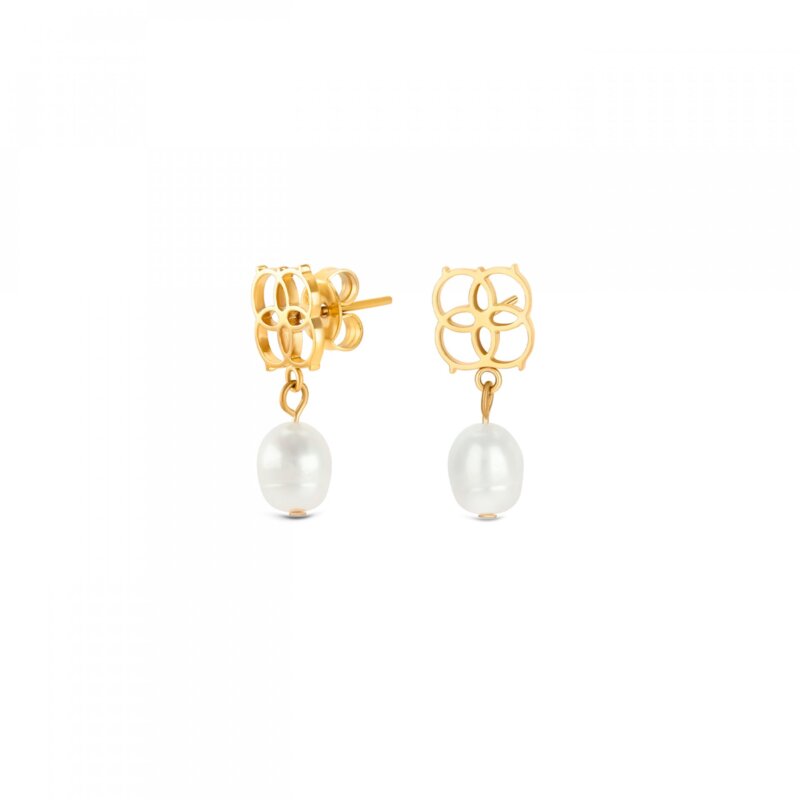 Brincos One Senhora Iconic Pearl Gold