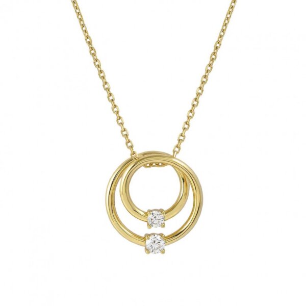 Colar Nomination Cosmic Love Pedra Dourado