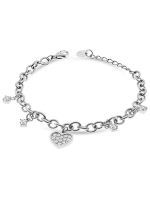 BRACELET STAINLESS STEEL - E - SILVER