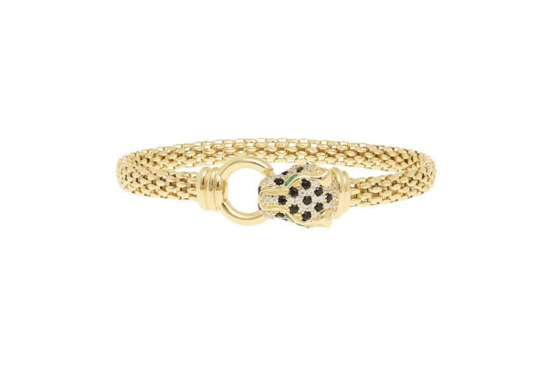 Pulseira Eugénio Campos Jaguar Dourada