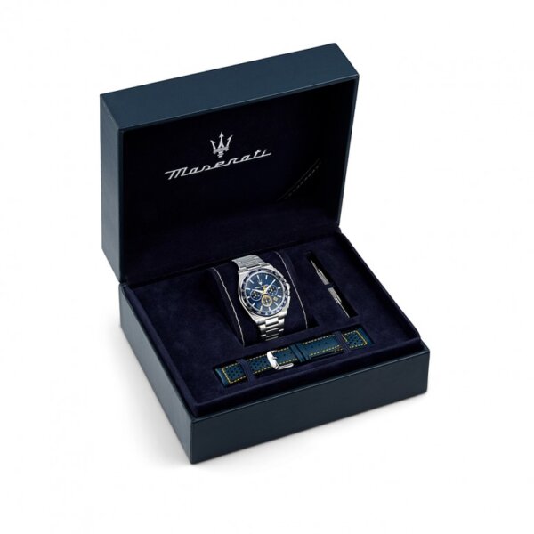Box Relógio Maserati Velocità Azul