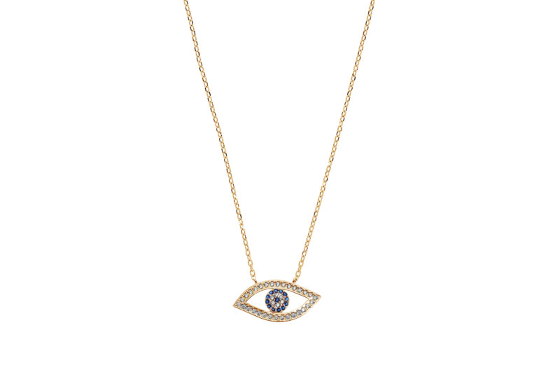 Colar Eugénio Campos Blue Mystic Eye Dourado - Image 2