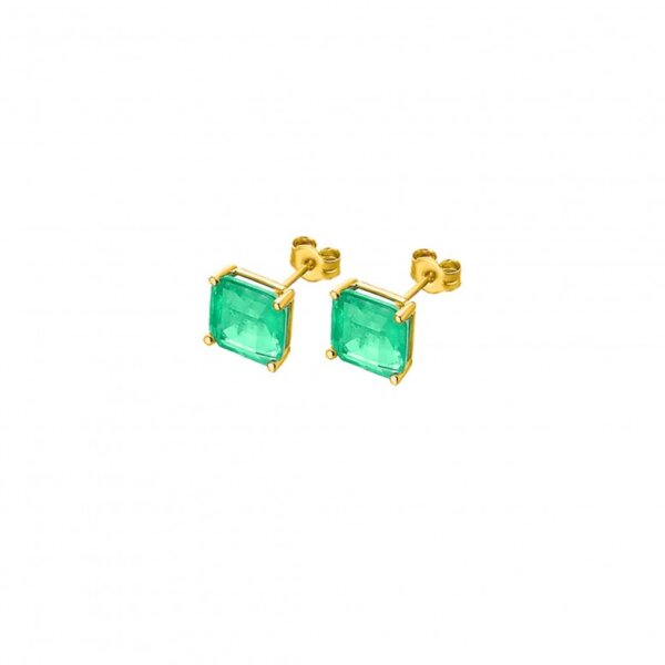 Brincos Le Carré Ouro 18k Quartzo