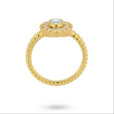 24KAE ANEL DOURADO COM PEDRAS