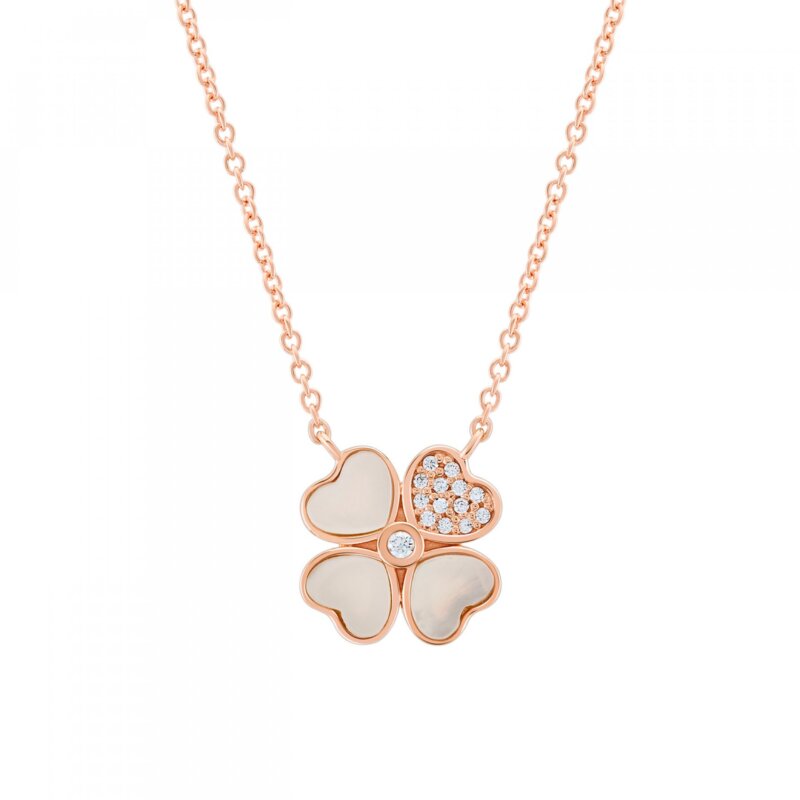 Colar Unike Love In Rose Trevo