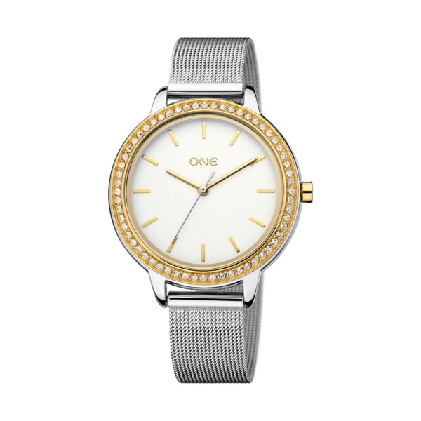 Relógio One Senhora Twin Spark Bicolor Mesh