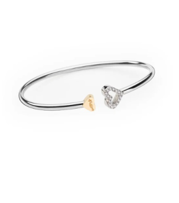 Escrava Love-Passion Prateada c/Corações