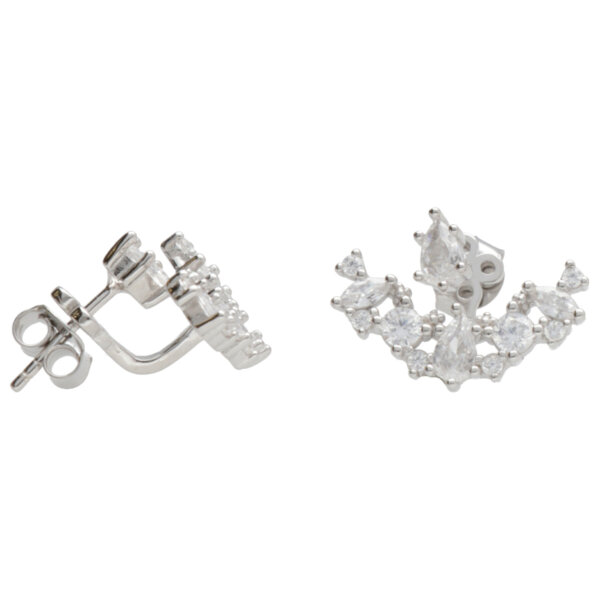 BRINCOS PRATA D ZIRCS