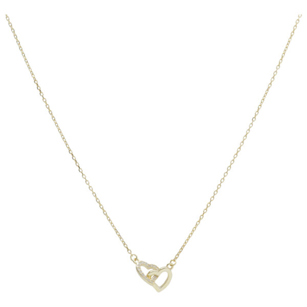 COLAR PRATA D DOBLE HEART CM. 38+4