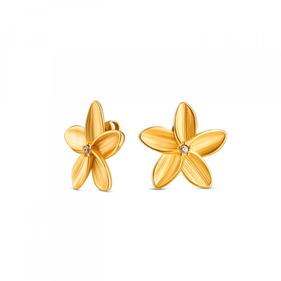 Brincos One Senhora Fleur Gold