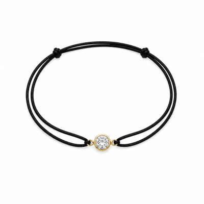 PULSEIRA 18K FIO NYLON C DIAMANTE